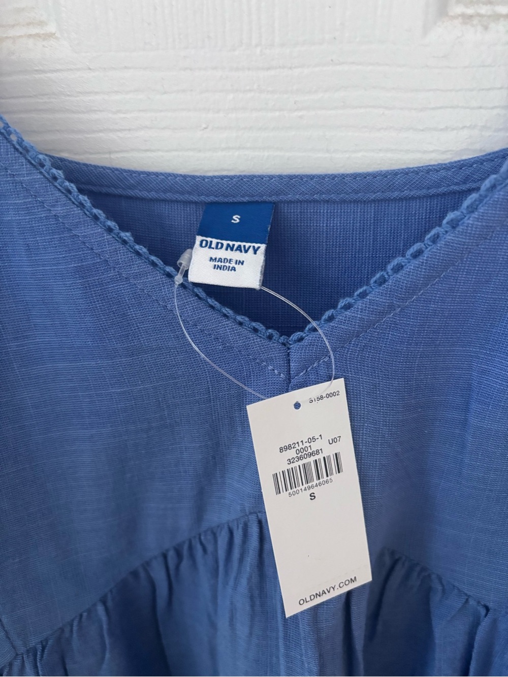 Old Navy Light Blue Tiered V-Neck Sundress - Picture 4 of 6